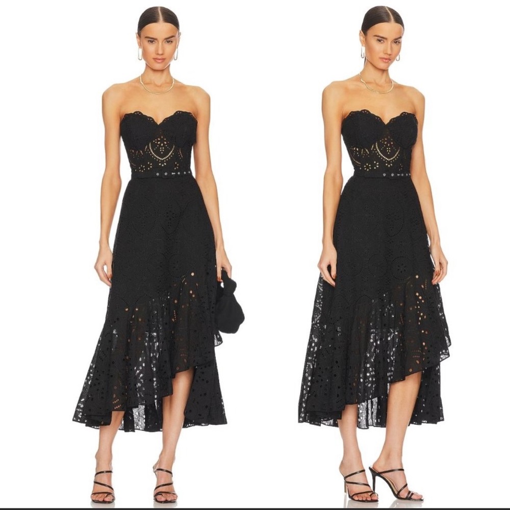 Charo Ruiz Ibiza Aurora Maxi Dress in Black, Size S